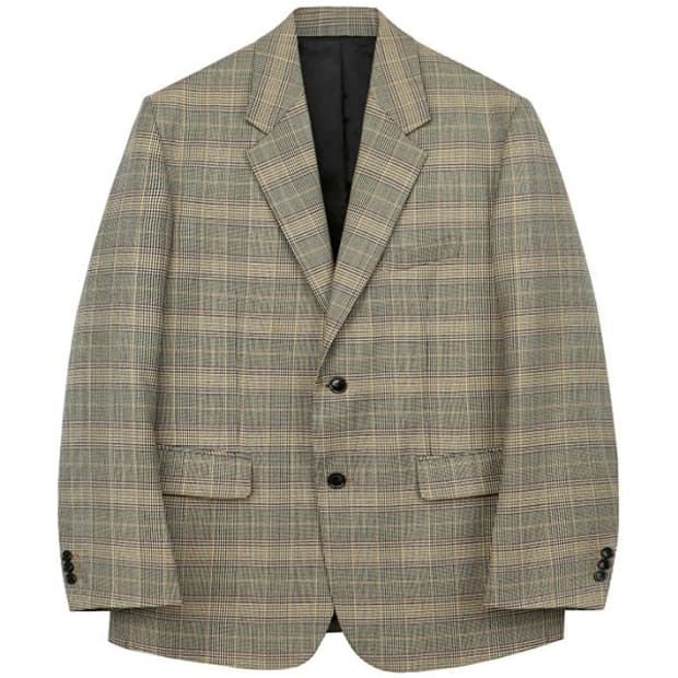 (L)토니웩 시그니처 2버튼 글렌체크 싱글 블레이저