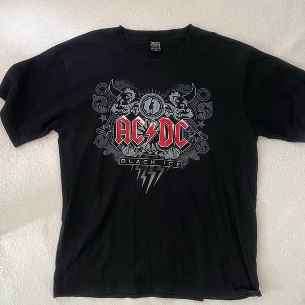 AC/DC 락 반팔티 XL