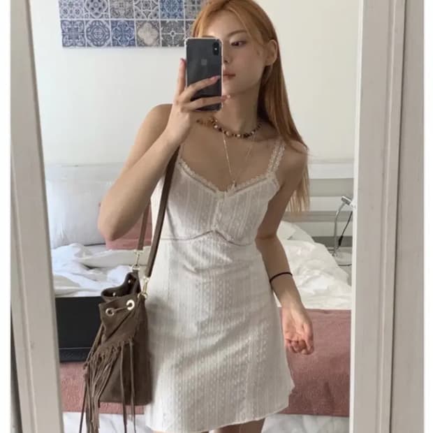 루루서울 화이트드림 미니원피스(백예린 착용)