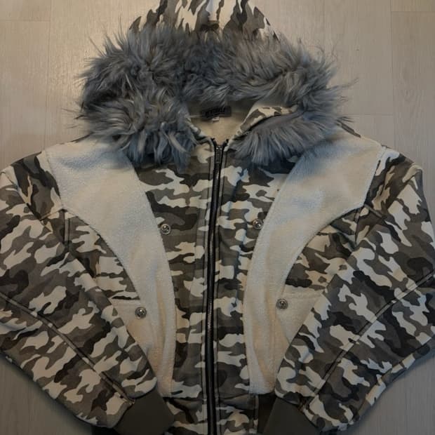 빈티지 카고 퍼 후드