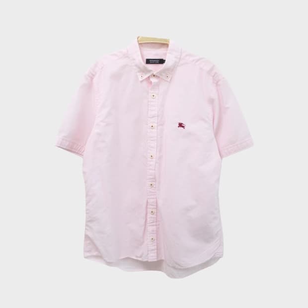 버버리 블랙라벨 린넨혼방 반팔셔츠 66155