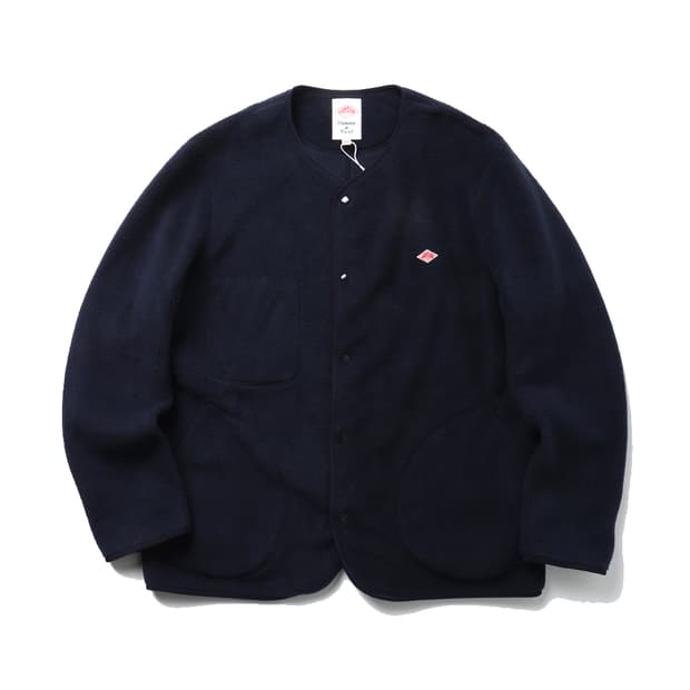 DANTON × BEAMS Fleece Collarless Jacket