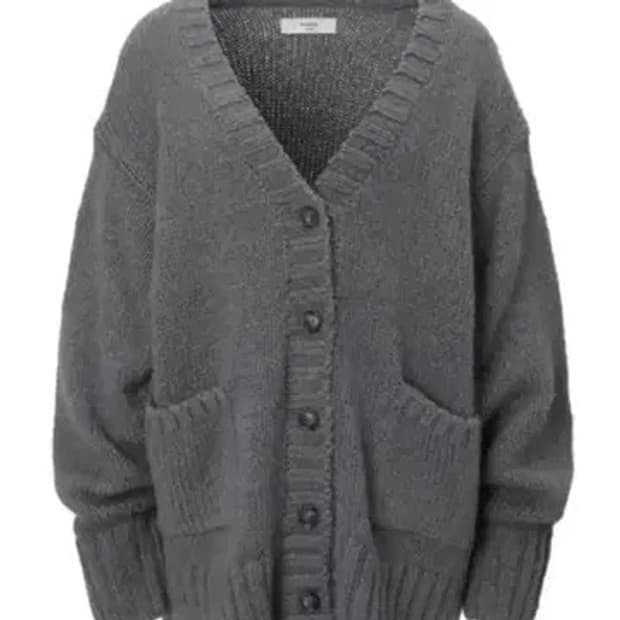 쓰리타임즈 루즈 피넛 가디건