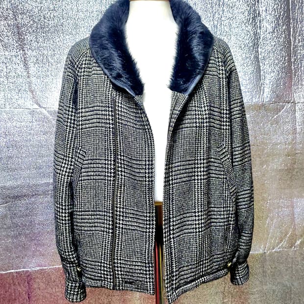 <필독> 빈티지 글렌 체크 자켓