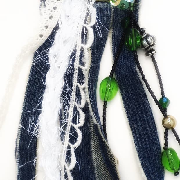 [브로치] scattering denim brooch