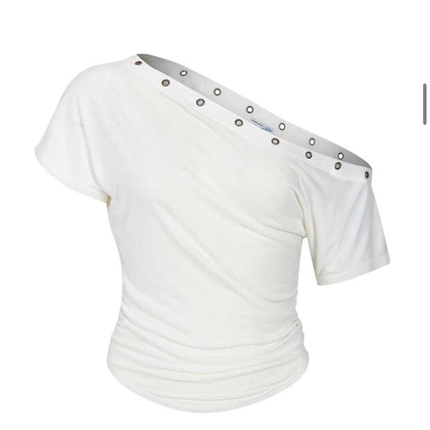 Harry Button Unbal Shirring Short Top