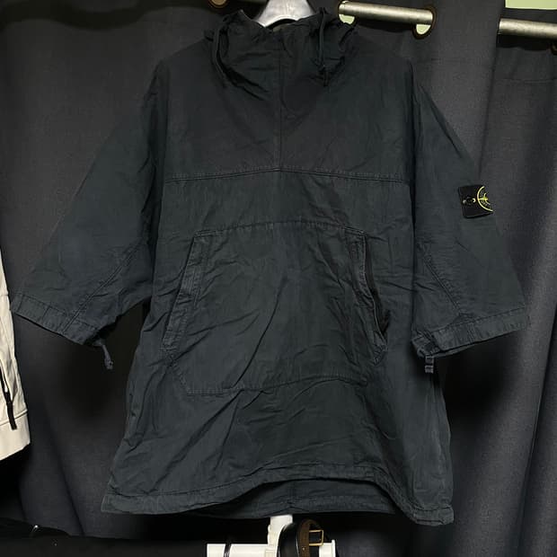 스톤아일랜드 아노락 반팔 블랙 L