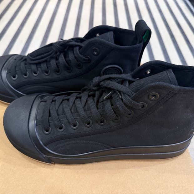 보테가베네타 VULCAN 캔버스 하이탑