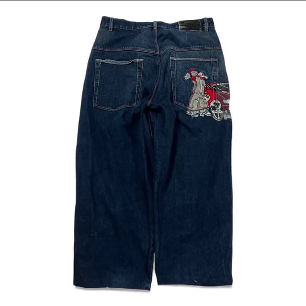 SOHK 스쿨오브하드낙 올드스쿨 패치 데님팬츠(36