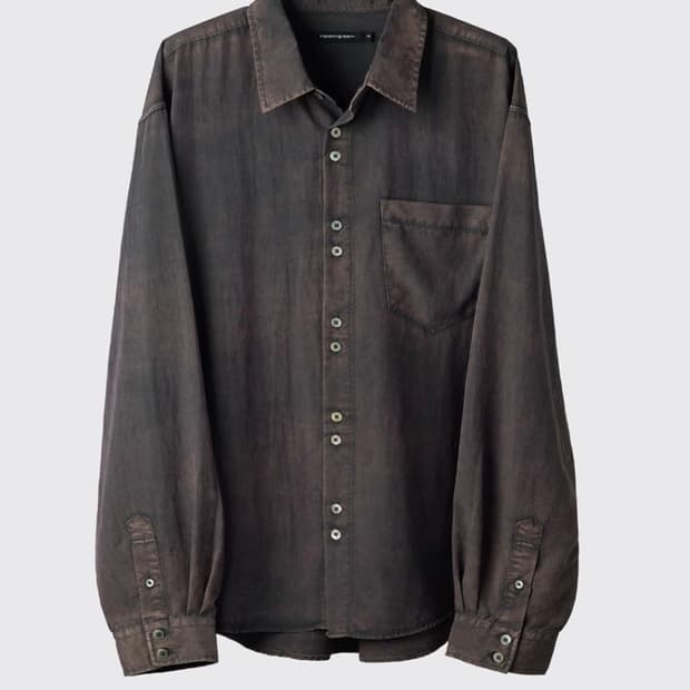 해칭룸 라나 셔츠 브라운 차콜 4사이즈