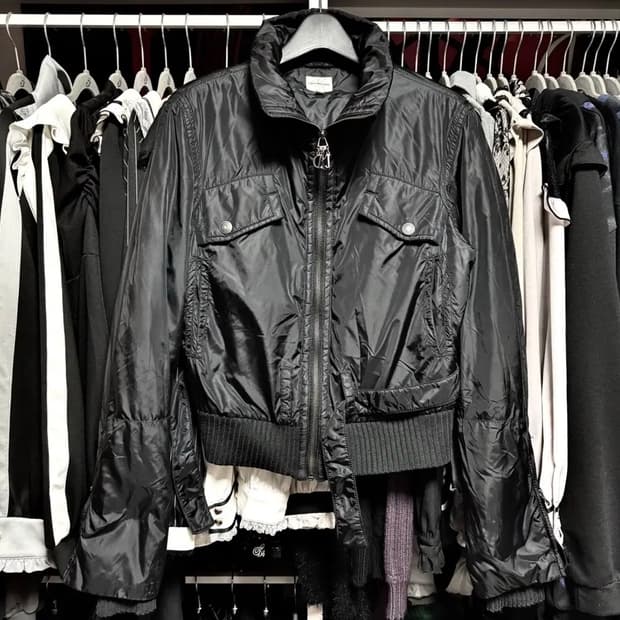 CALVIN KLEIN 캘빈클라인 라이더 크롭 패딩 자켓