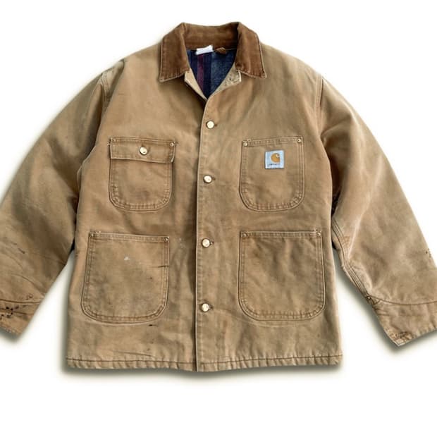 칼하트 워크 자켓 90s Distressed Carhartt  Chore