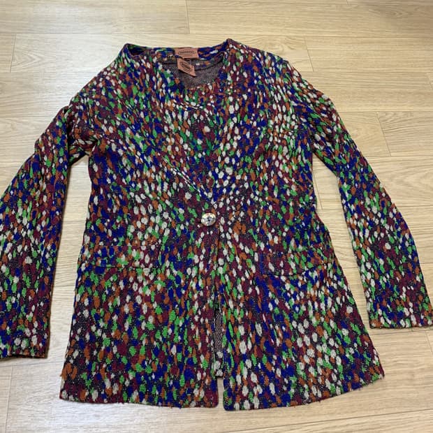 S)Missoni 미쏘니 90s 자카드 니트 자켓 셋업(55추천)
