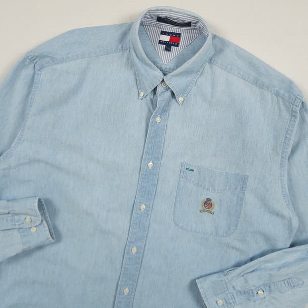 2XL(110) 타미 힐피거 샴브레이 셔츠