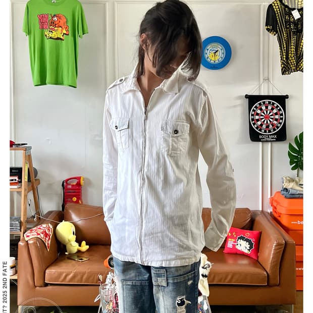 90-00s ΩMKOS Japan Double Neck Zip-up JK