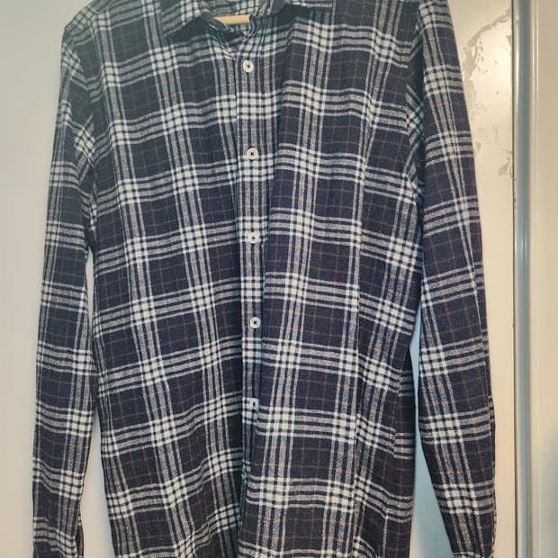 일레븐티 체크 울셔츠 L