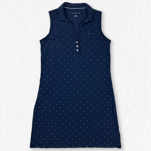 타미힐피거 도트 나시 원피스