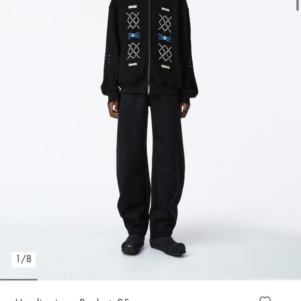 Ader error Hoodie zip-up Product. 25