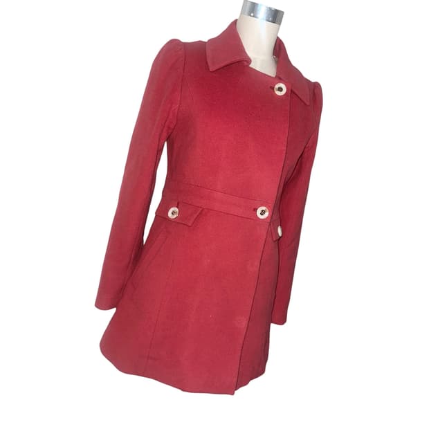 Pale Red Puff Princess Coat