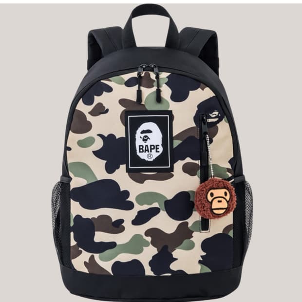 베이프 잡지부록 백팩 카모 베이비마일로 키링
