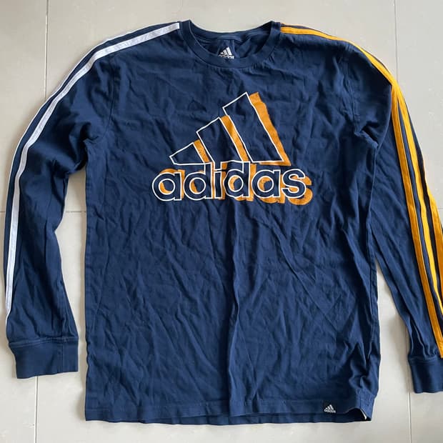 아디다스 네이비 빅로고 긴팔티 (18/20)