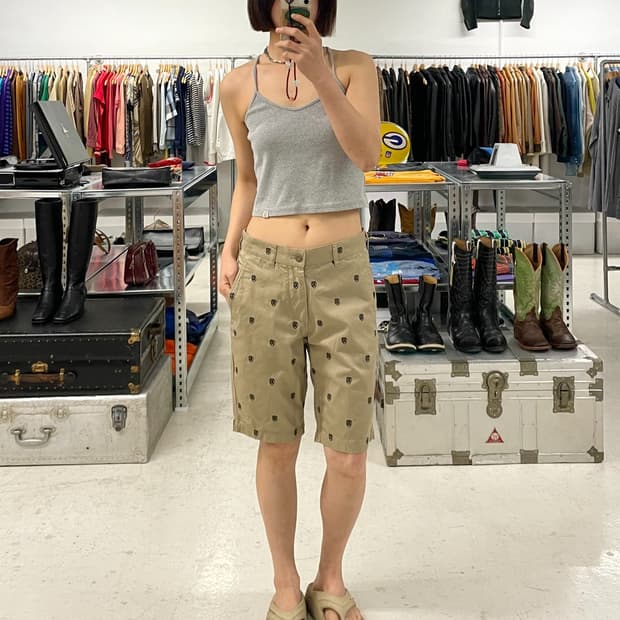 BEAMS old english logo pants 빔즈 올드잉글리쉬