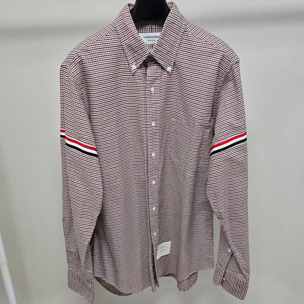 톰브라운 암밴드 삼선 체크 셔츠 3사이즈 100 판매