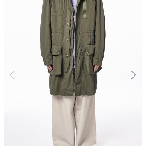 [M,2] 이얼즈어고 부쉬 파카 카키 피쉬테일 야상 M사이즈 판매합니다!