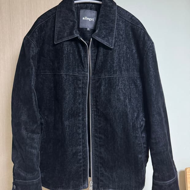 알레그리 벨루어 데님 트러커 자켓 52