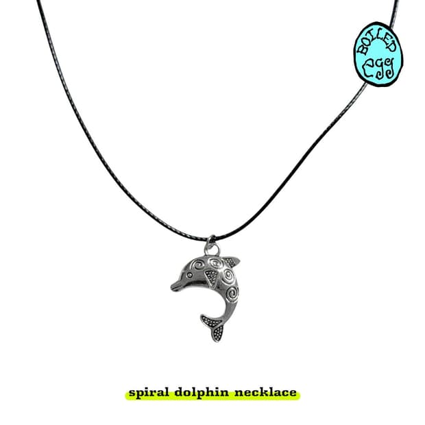spiral dolphin necklace