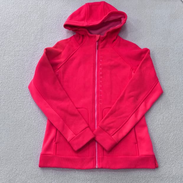 M/90 르꼬끄 핑크색 후드 기모집업0304E