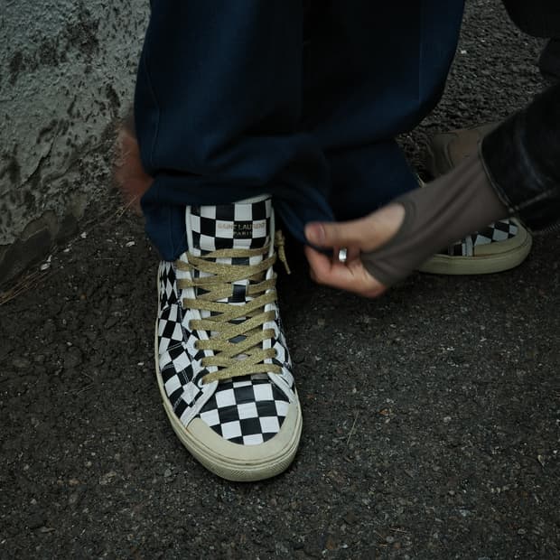 생로랑 16s/s 체커 보드 스니커즈 42.5 사이즈 발망 지방시