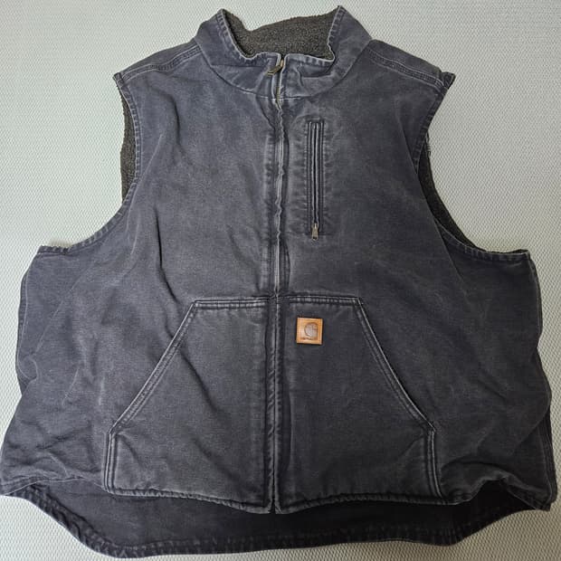 빈티지칼하트 칼하트 샌드스톤 베스트 2XL 블랙