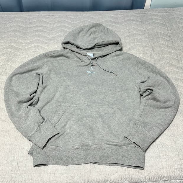 나이키 x 드레이크 녹타 NRG 플리스 후드 다크 그레이 헤더