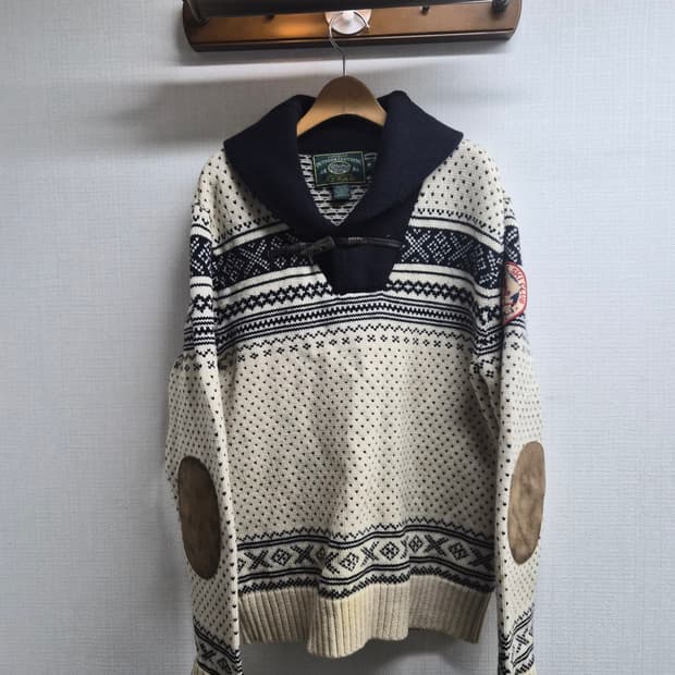 M/100) 폴로 랄프로렌 RUGBY 90's 숄카라 니트 팝니다