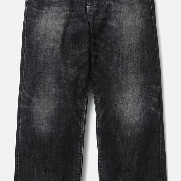 [L] 네이버후드 25FW WASHED DENIM DP WIDE PANT