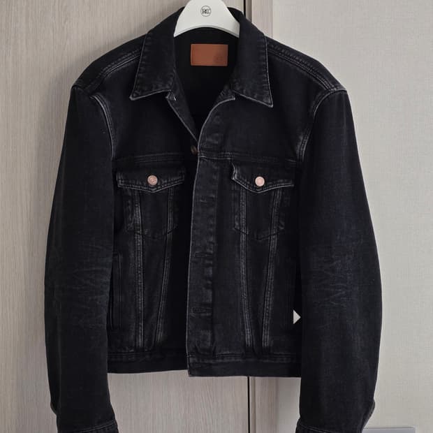 렉토 빈센트 데님 트러커 블랙 M 새제품