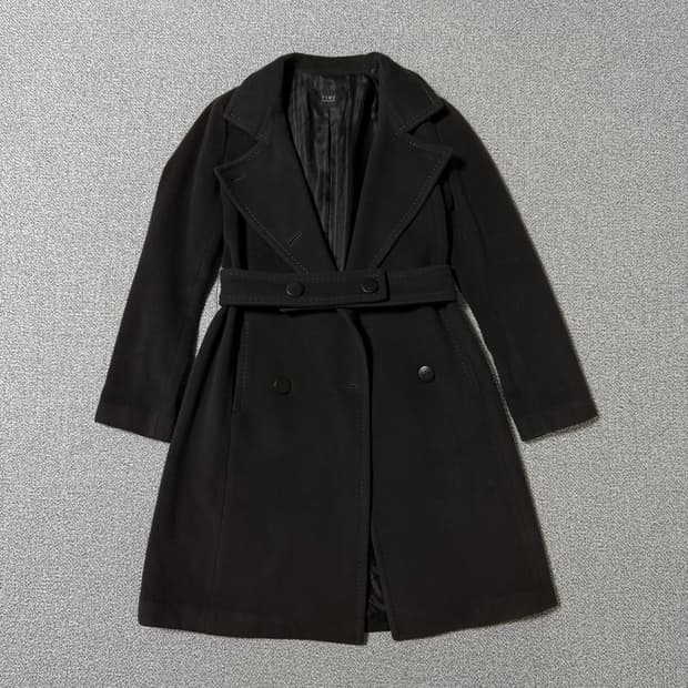 Time 타임 브라운 코트 여성용