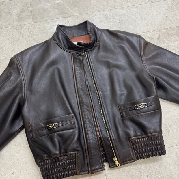 산드로 램스킨 가죽 자켓