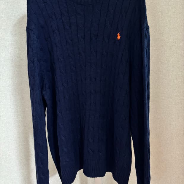 폴로 랄프로렌 케이블 니트 네이비 XXL