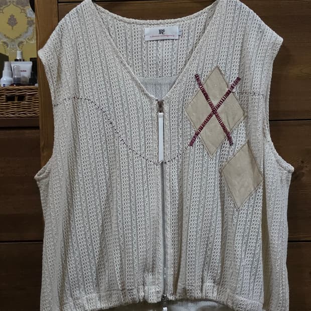 RSSC 니트 베스트 집업