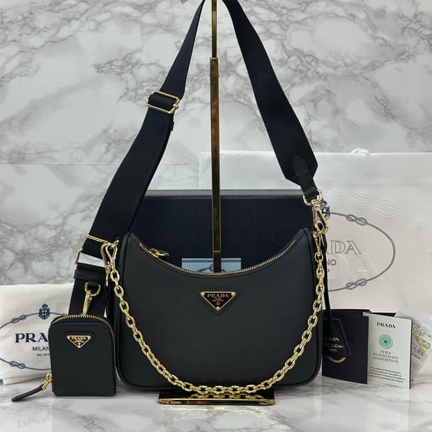 프라다 2005 사피아노 호보백