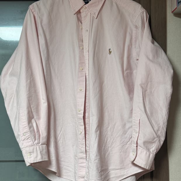 폴로 랄프로렌 핑크 스트라이프 셔츠