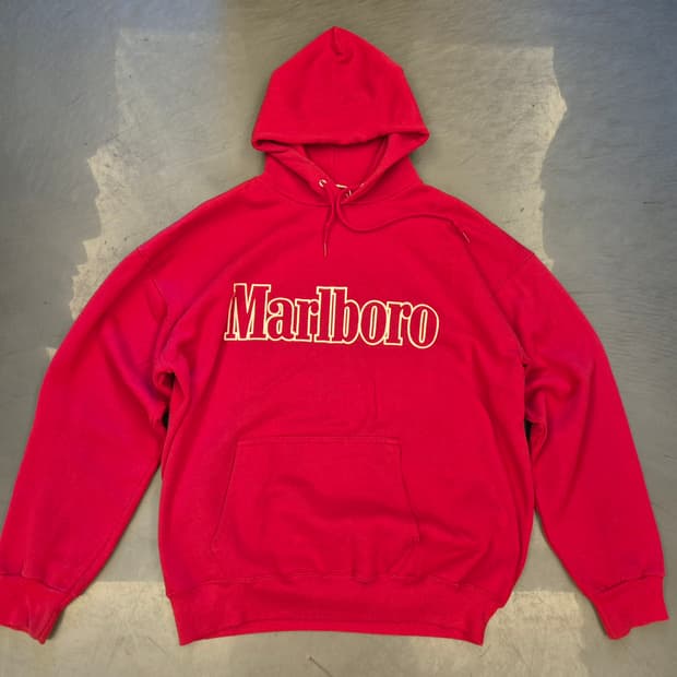 90s Marlboro 후드 스웻