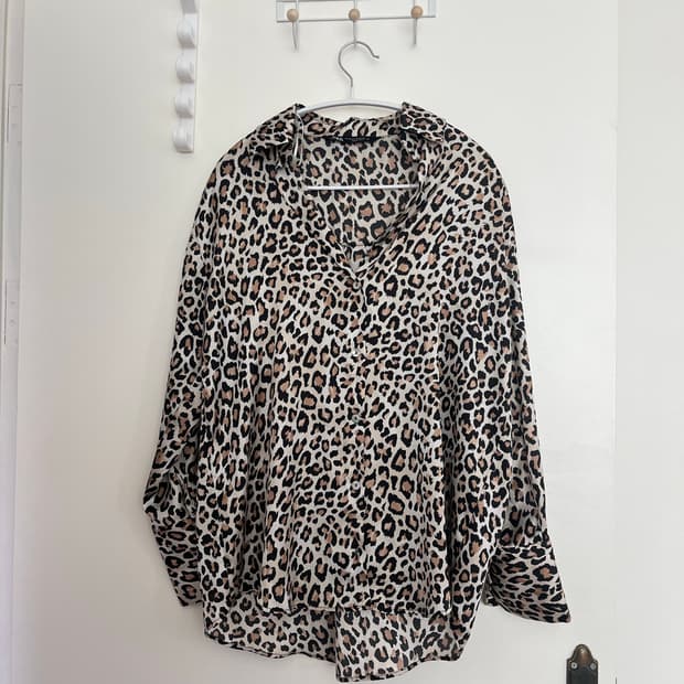 자라 레오파드 셔츠