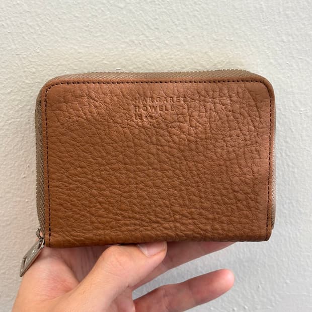 MHL 마가렛호웰 가죽 동전지갑 카드지갑 카멜