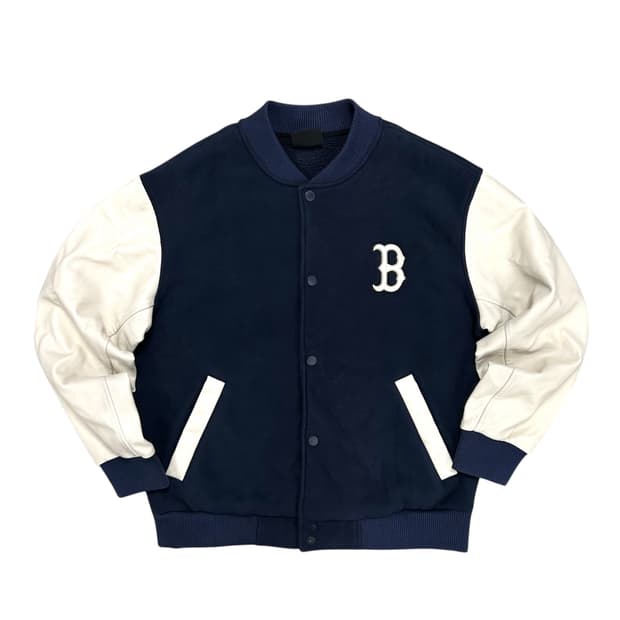 MLB 네이비 보스턴 바시티자켓(L)