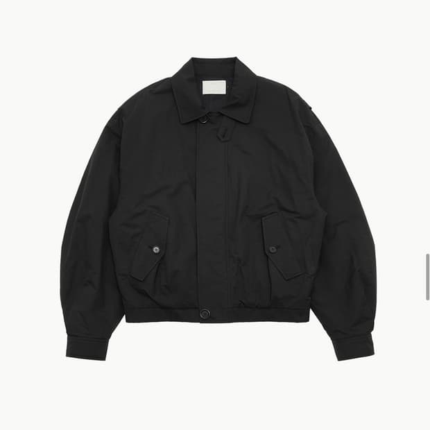 아모멘토 코튼 나일론 패디드 점퍼 블랙 - 24FW