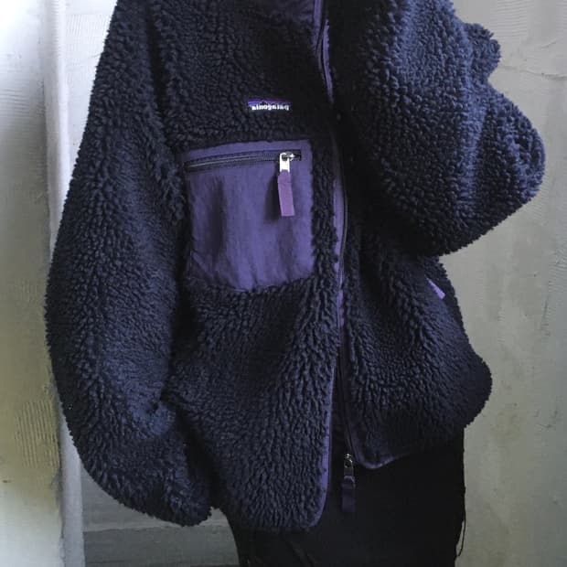 Patagonia 파타고니아 퍼플 컬러 플리스 자켓 