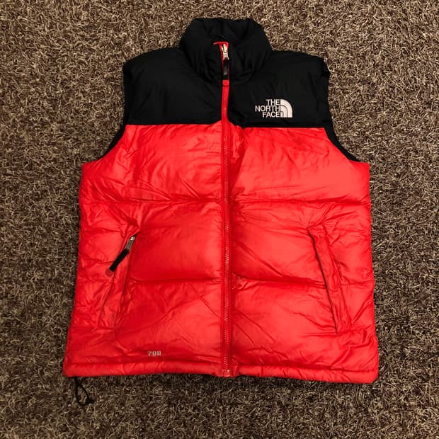 노스페이스 눕시 구스다운 패딩 조끼